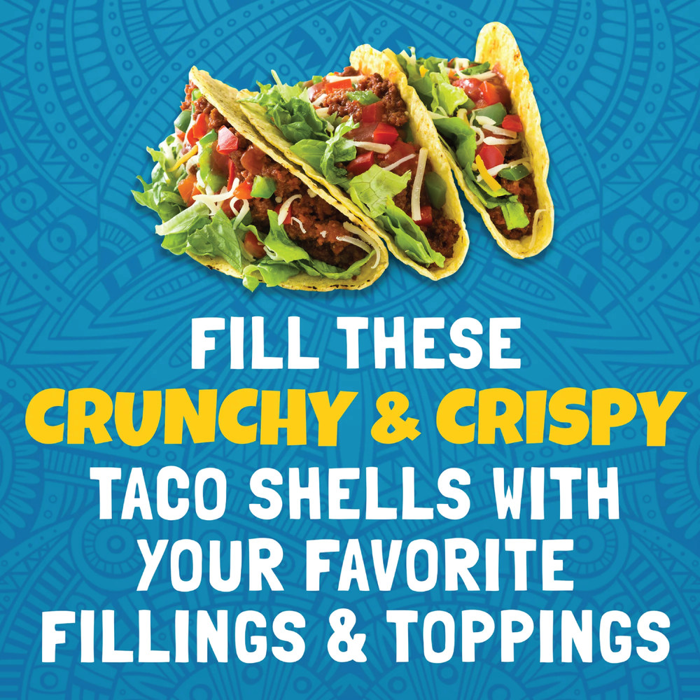 6x Packs Ortega Yellow Corn Hard Taco Shells | 5.8oz | 12 Shells Per Pack |