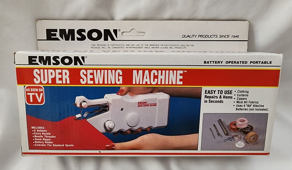 Emson Super Sewing Machine Super Portable Battery Operated- TESTED WORKING