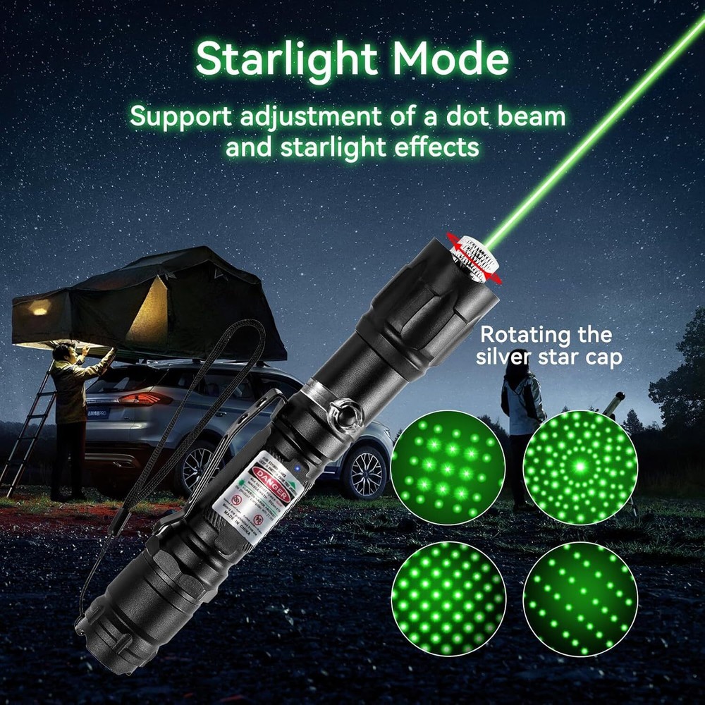 Rechargeable Green Laser Pointer, Long Range Laser Pointer Pen High Power