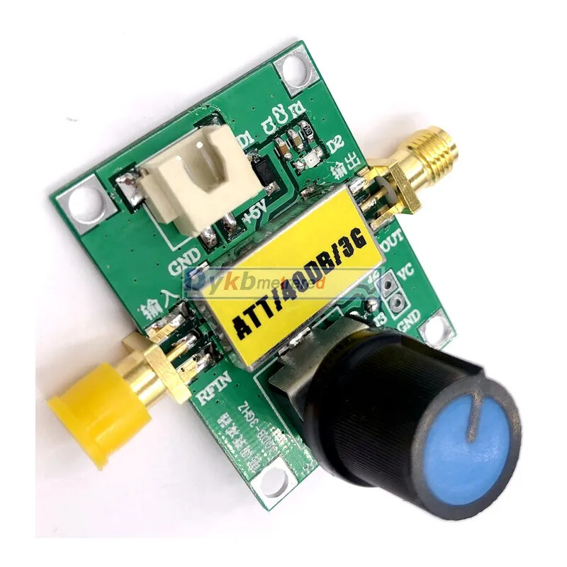 RF Voltage Variable Attenuator 500MHz To 3000MHz 40DB Dynamic Range 0-5V Control