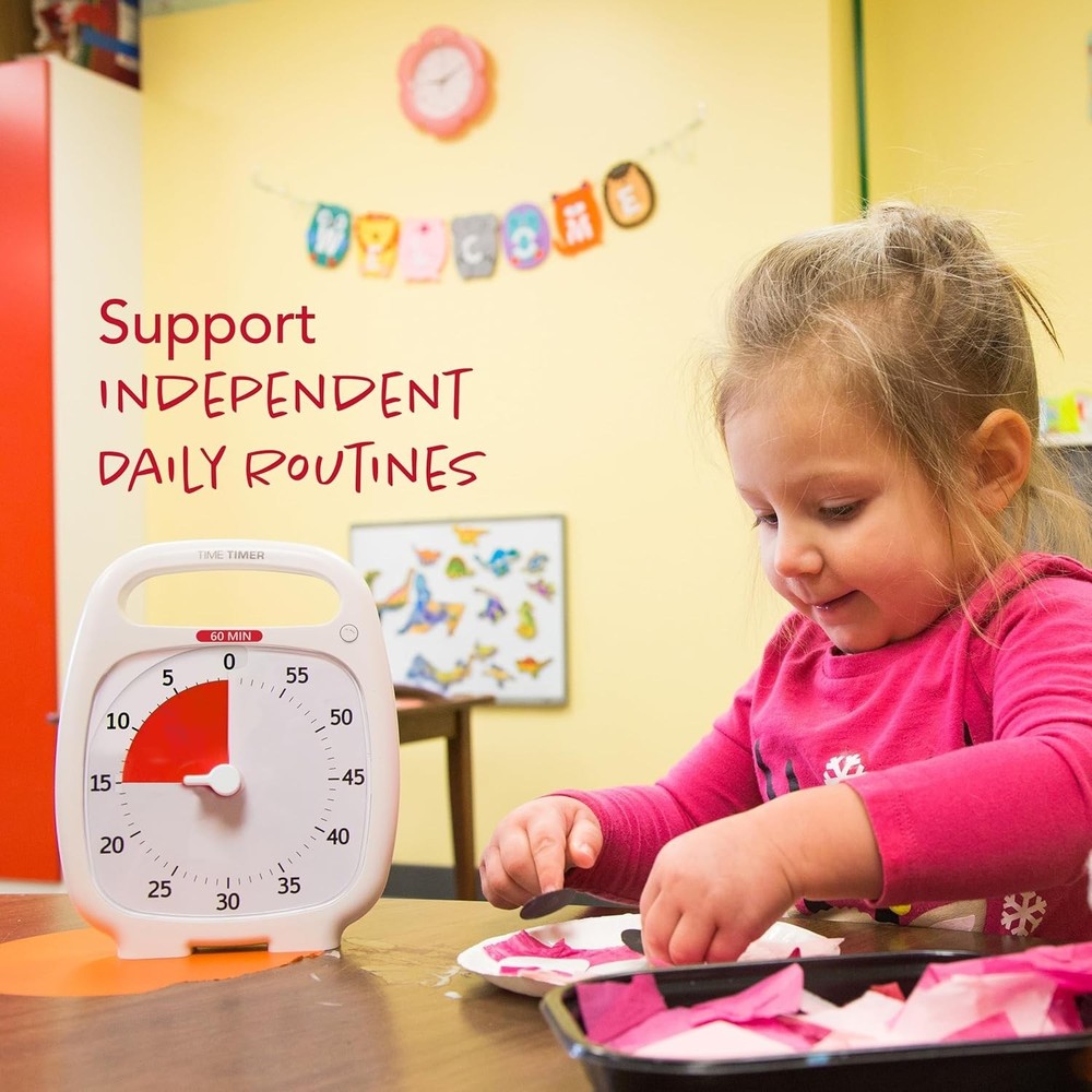 PLUS 60 Minute Desk Visual Timer — Countdown Timer with Portable Handle for C...