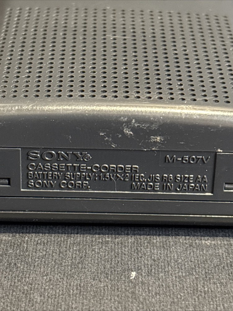 Sony M-507V Microcassette-Corder Handheld Voice Recorder VOR