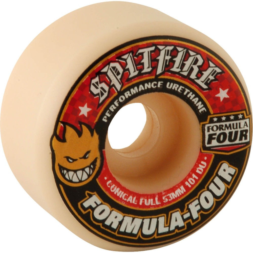 Spitfire Wheels Formula Four Conical Full Skateboard Wheels - 53mm 101a