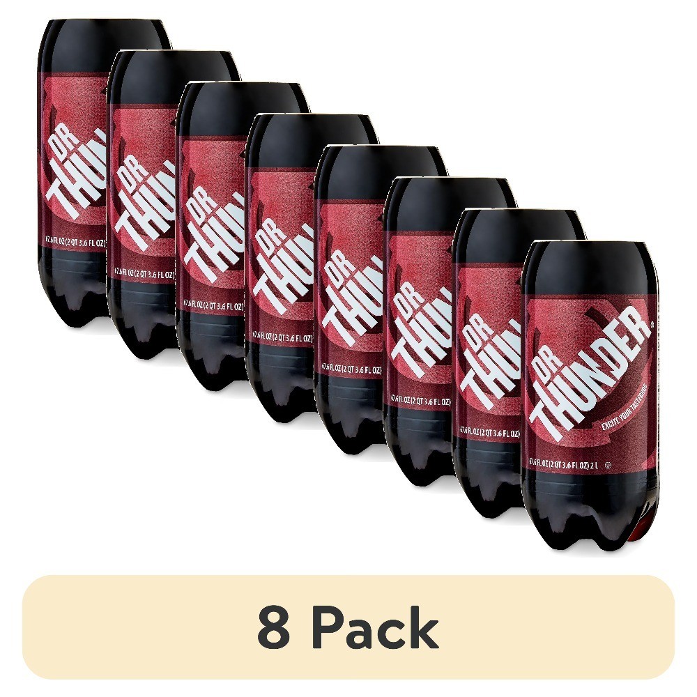 (8 pack) Dr Thunder, 2 Liter Bottle
