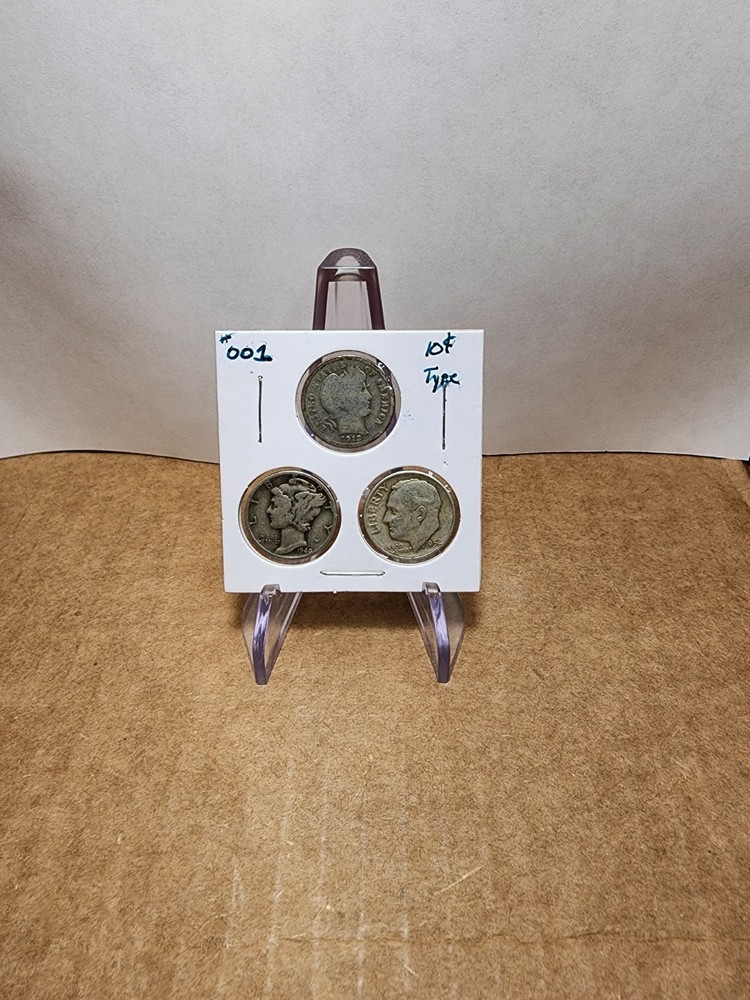 3 Era Silver Dime Type Set #001