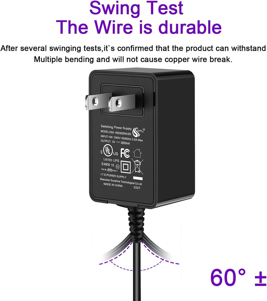 [UL Listed] Raspberry Pi Power Supply with Switch 15W 5V 3A Micro USB Raspberry
