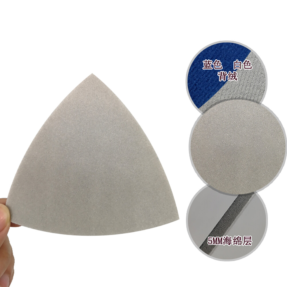 300-3000Grit 90mm Mouse Sanding Sheets Triangular Sponge Sander Pad Wet Dry Sand
