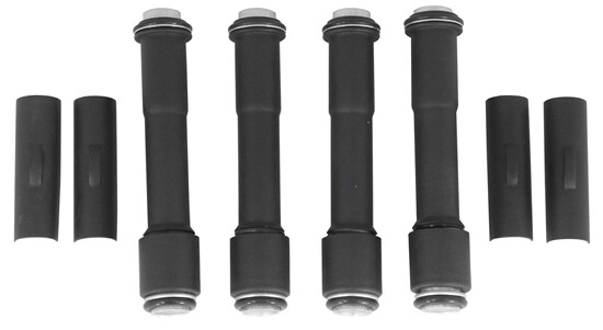Black Pushrod Cover Set For 84-99 Harley Evolution 60931