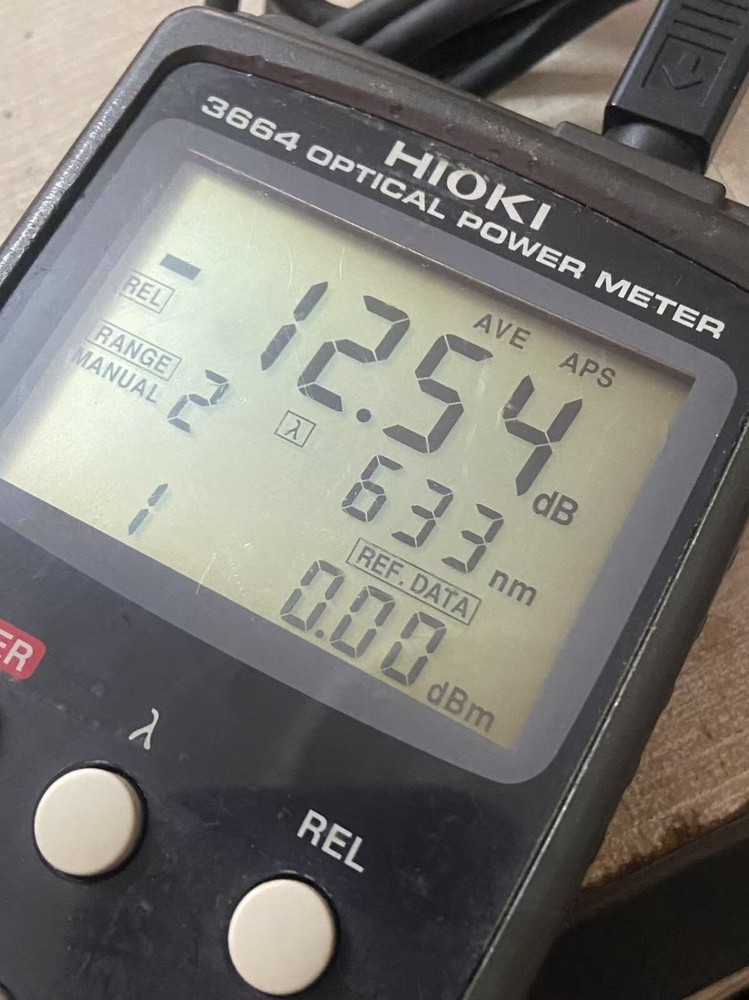 HIOKI 3664 Optical Power Meter W/ 9742 Beam Laser Optical Sensor