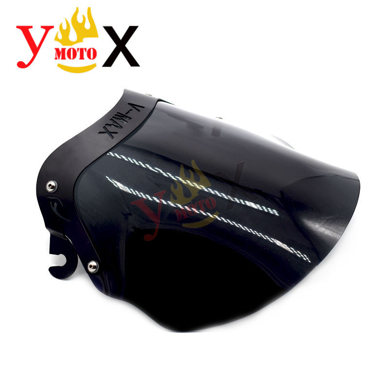 Black Windscreen Windshield W/ Bracket Screws For Yamaha VMAX1200 V-MAX1200 VMAX