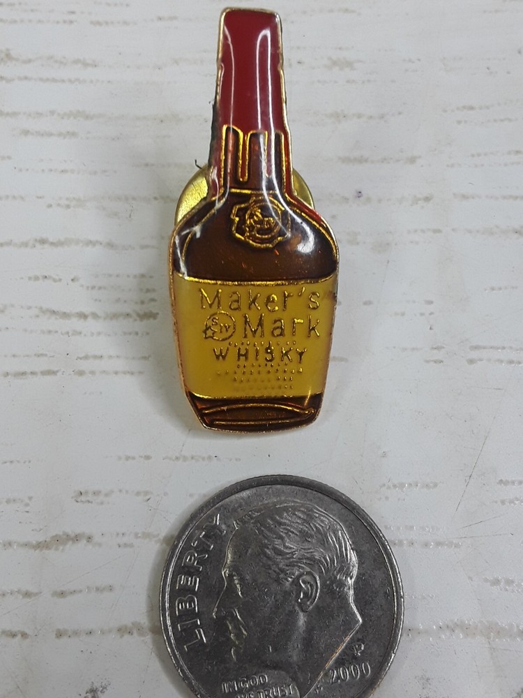 Makers Mark Whiskey Collectable Lapel Hat Pin Pinback