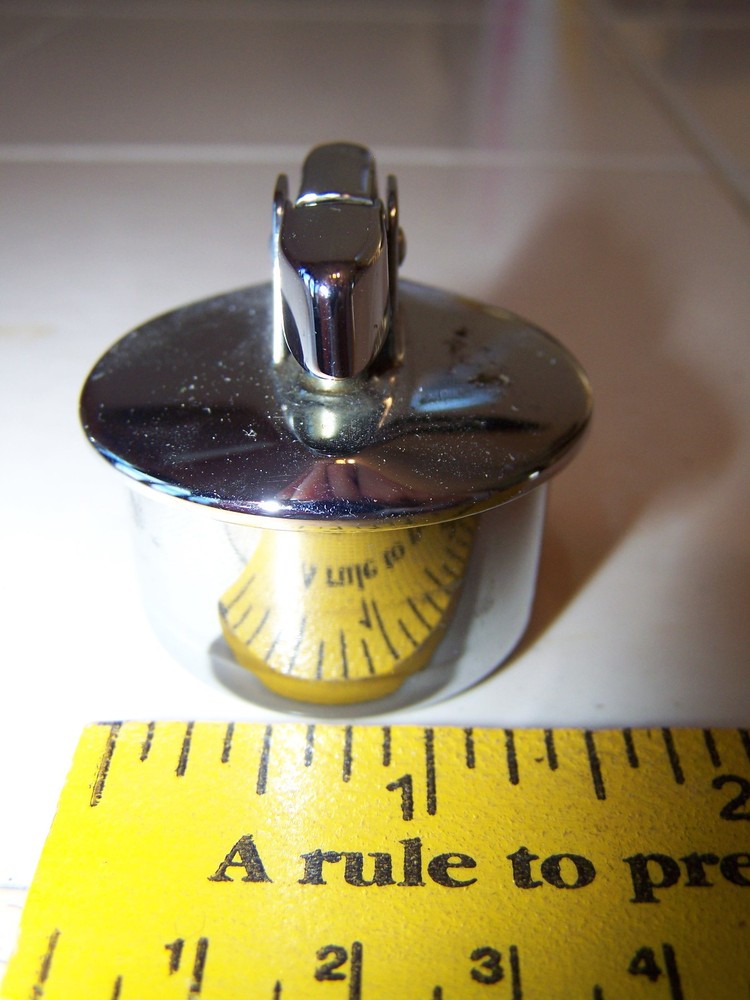 Vintage Ronson Table Cigar Cigarette Lighter chrome