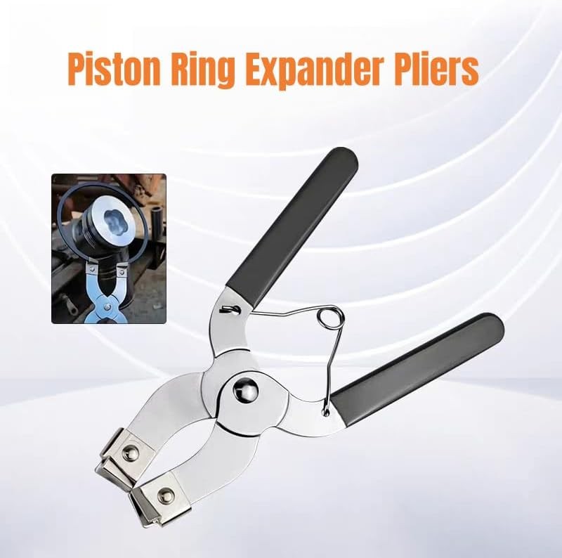 Piston Ring Installer, Adjustable Engine Pliers Expander Installer Remove Tool,
