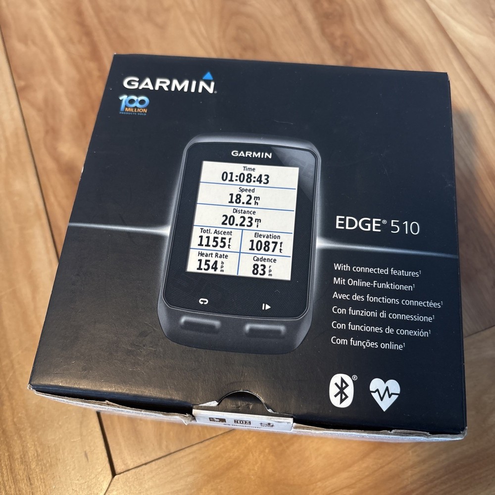 Garmin Edge 510 Cycling Bicycle Computer Tracker GPS Tested Working