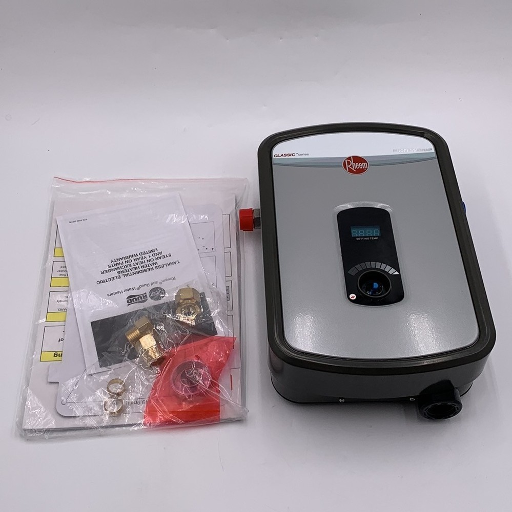Rheem 8kW 240V Tankless Electric Water Heater - READ