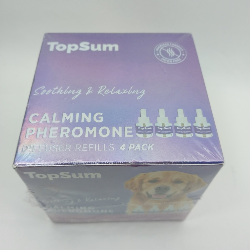 TopSum Dog Calming Pheromone - 4 Pack of Refills for Diffuser