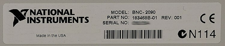 National Instruments BNC-2090 Rack-Mounted Shielded DAQ BNC Terminal Block