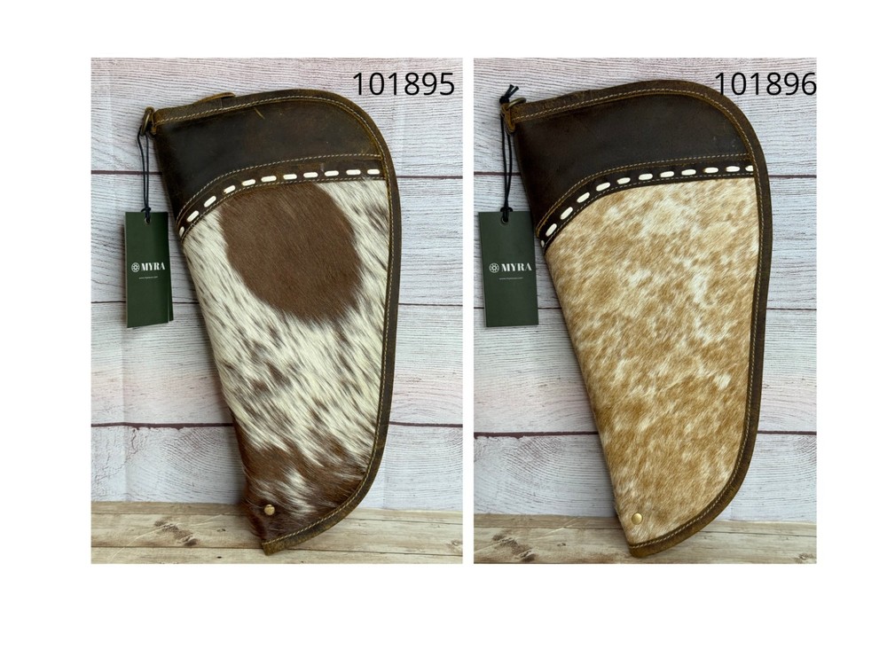 MYRA ~ LEATHER ~ COWHIDE ~ SOFT ~ PISTOL ~ STORAGE ~ CASE (15")