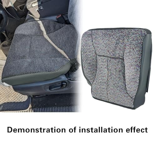 Fabric Cloth Driver Side Bottom Replacement Seat Cover Compatible with Dodge