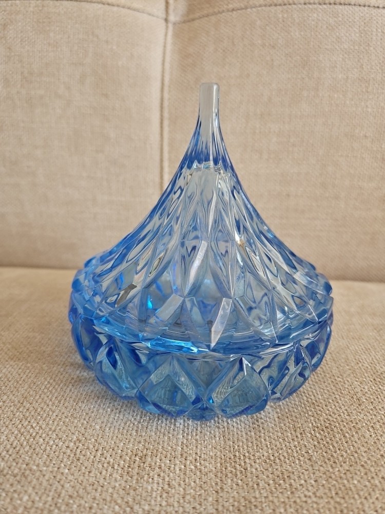 Godinger Hershey Kiss Candy Dish Blue