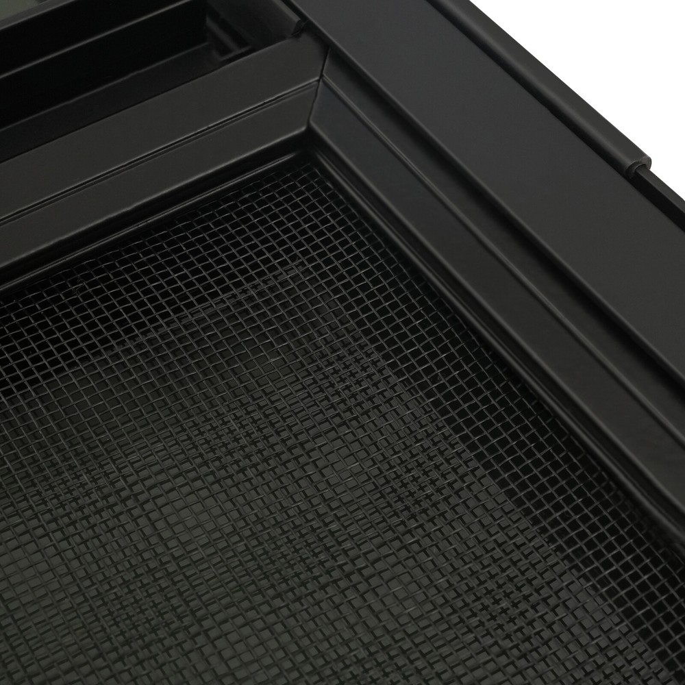 Horizontal Slide Black RV Window Replacement Includes Mounting Ring and Screen