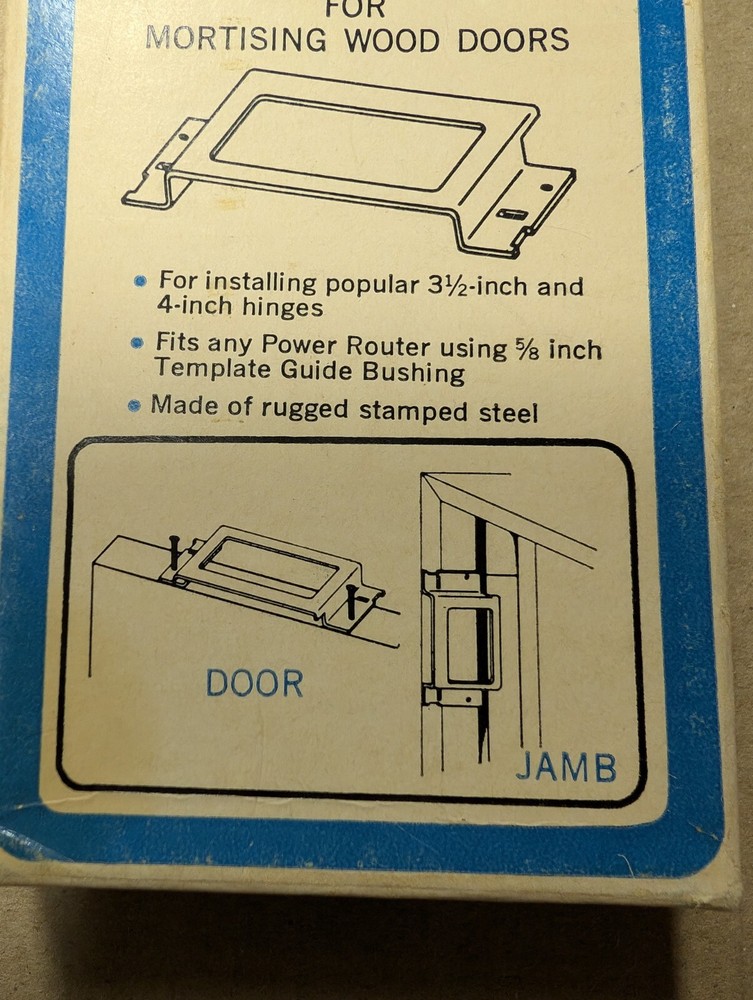 Craftsman Butt Hinge Template Set - Model: 9-2575