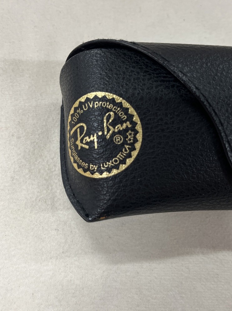 Ray Ban Sunglasses Case Only Black Snap Button Closure