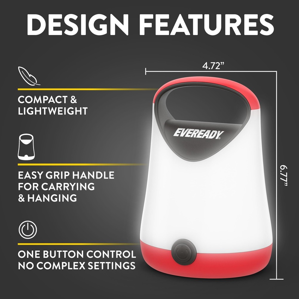 LED Camping Lantern, Bright Tent Light, WaterResistant, 100Hour Runtime