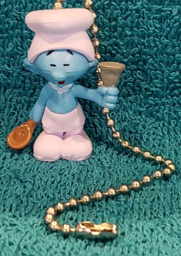 Chef Smurf Handmade Light Pull or Fan Pull - The Smurfs