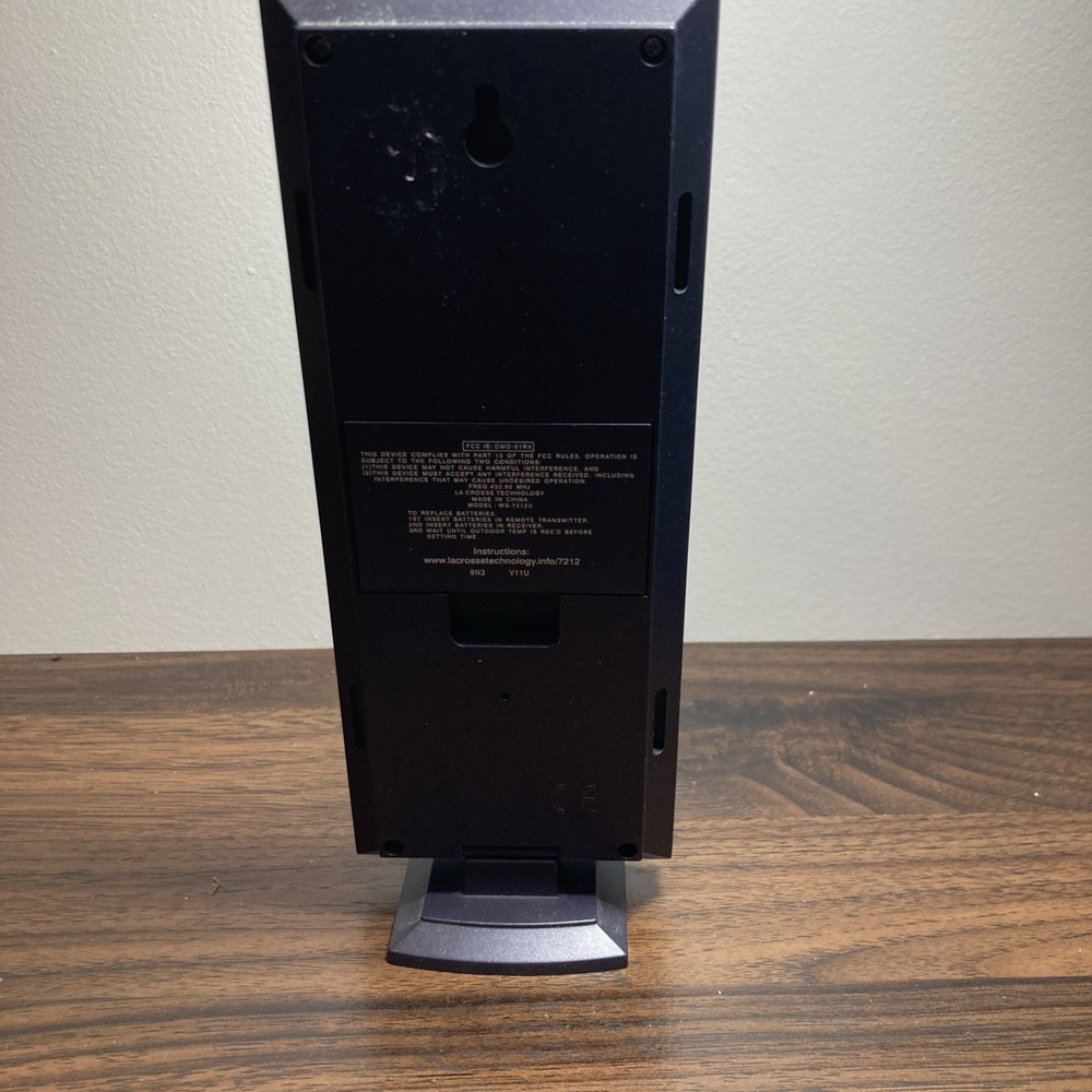 La Crosse Technology WS-7212U Weather Display Remote (No Sensor) Power Tested