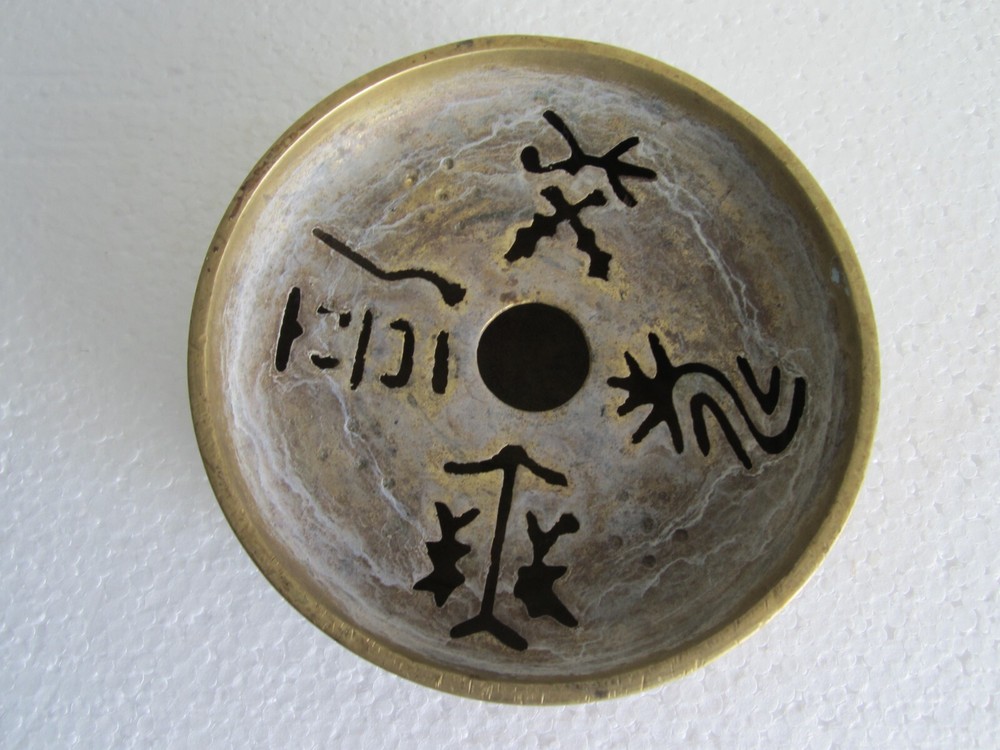 NICE ANTIQUE CHINESE HEAVY SOLID BRASS INCENSE BURNER