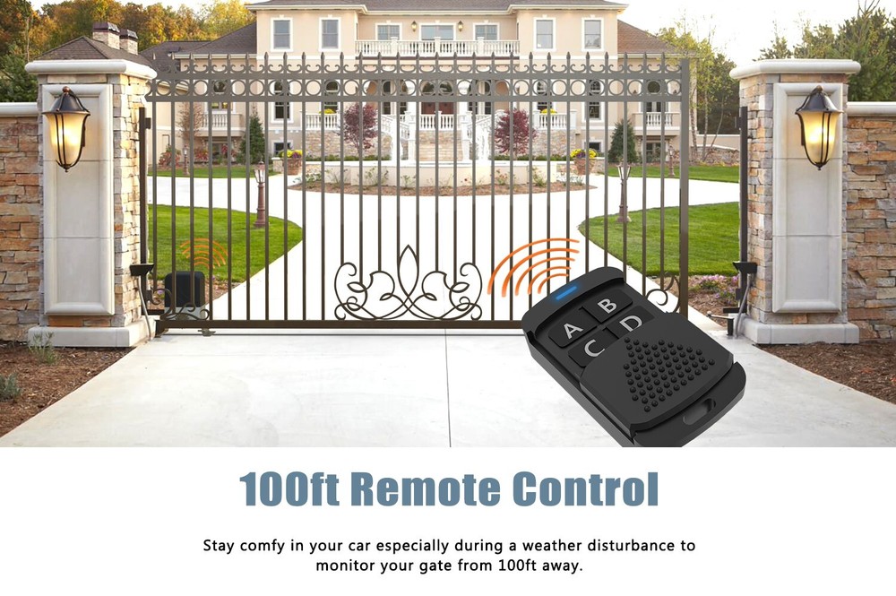 Blütezeit 900lb Automatic Sliding Gate Opener with Nylon Racks & IR Sensor