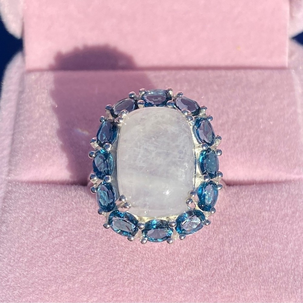 Boho Moonstone Statement Ring