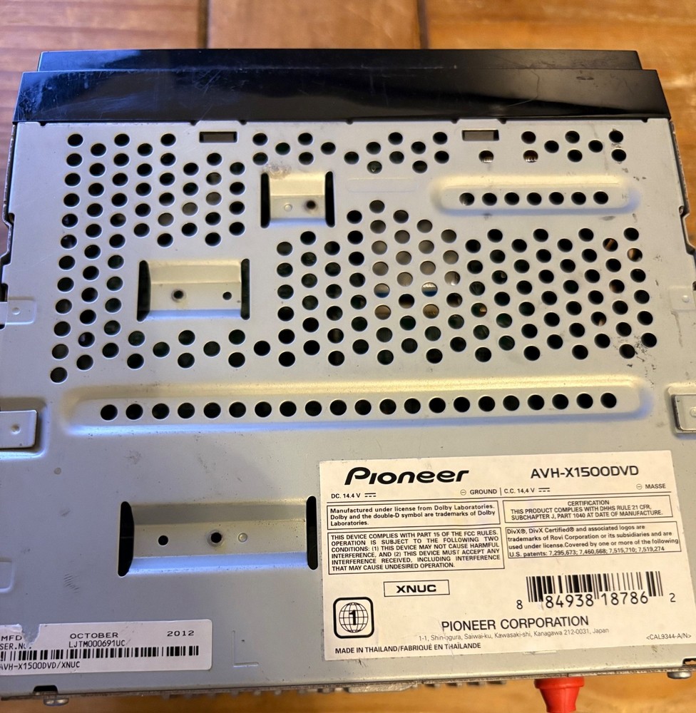 Pioneer Multimedia DVD Receiver untested