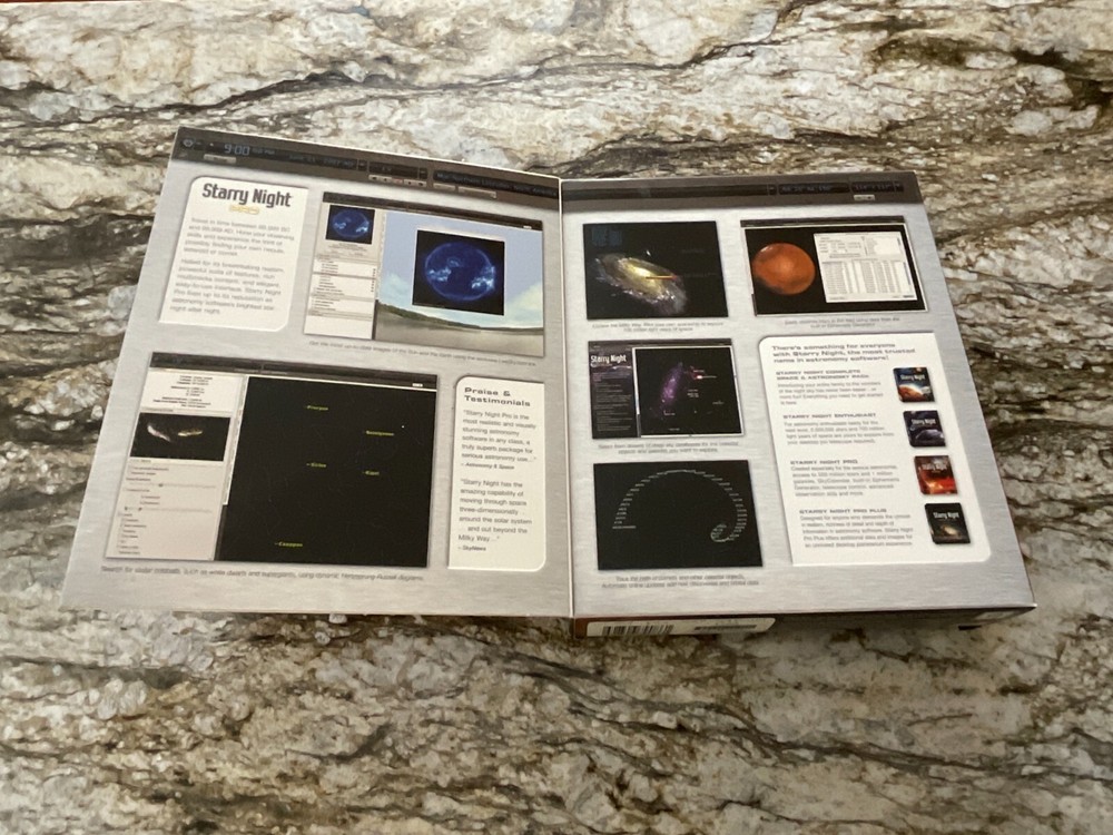 Imaginova Starry Night Pro Big Box 3 Discs Version 5.0 Software Windows Mac