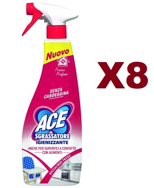 8 PCS ACE DEGREASER SANITIZING SPRAY 500ML
