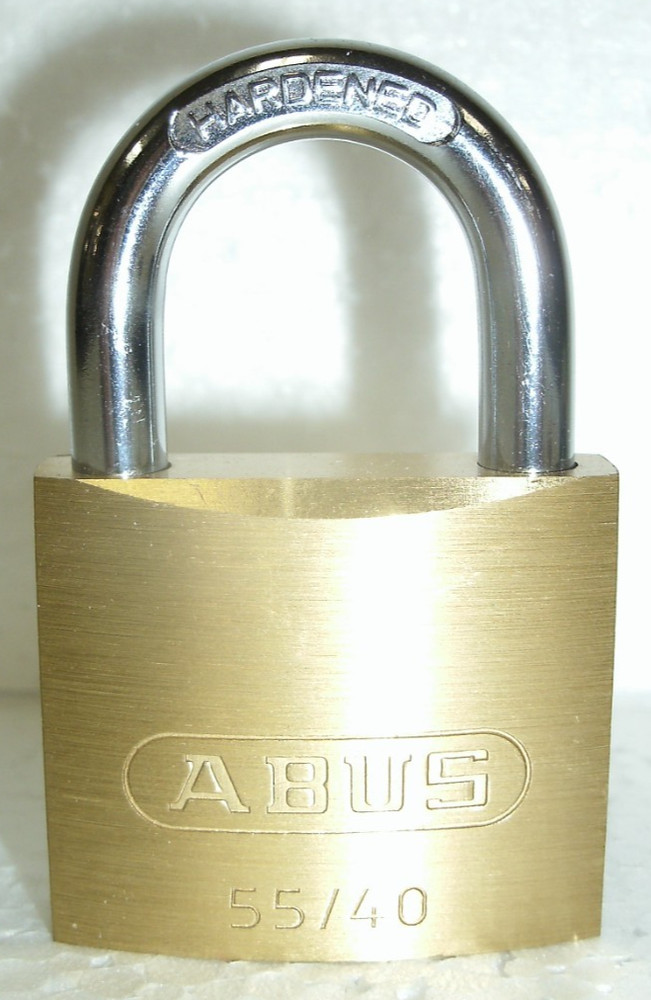 ABUS 55/40 Padlock w/ 2 Keys, New In Box!