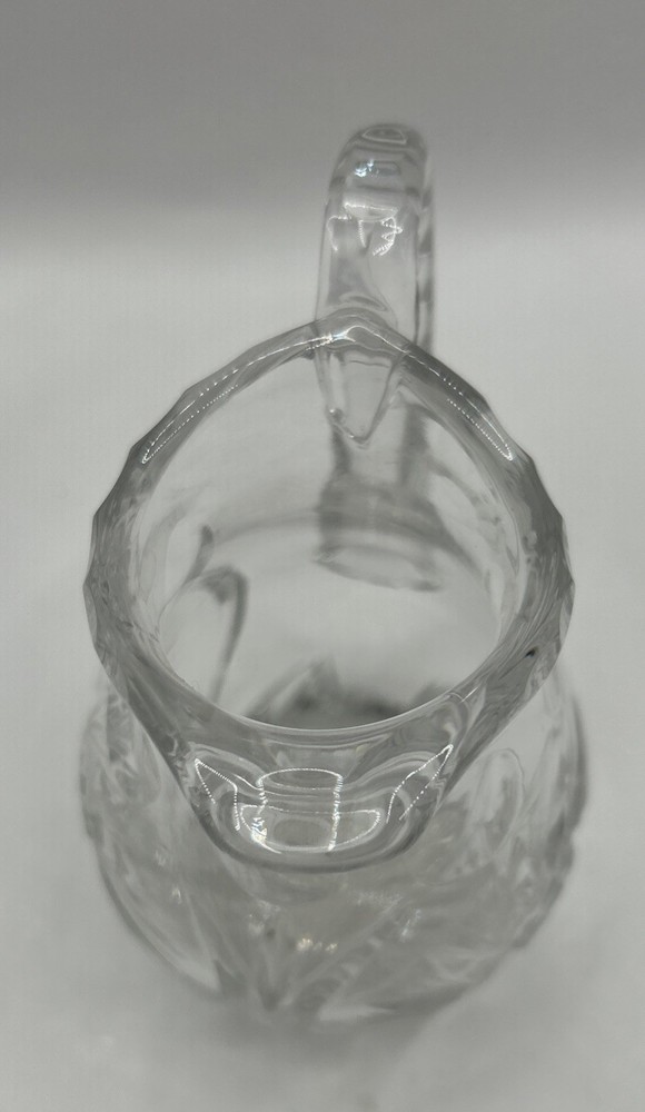Cut glassPinwheel pattern creamer