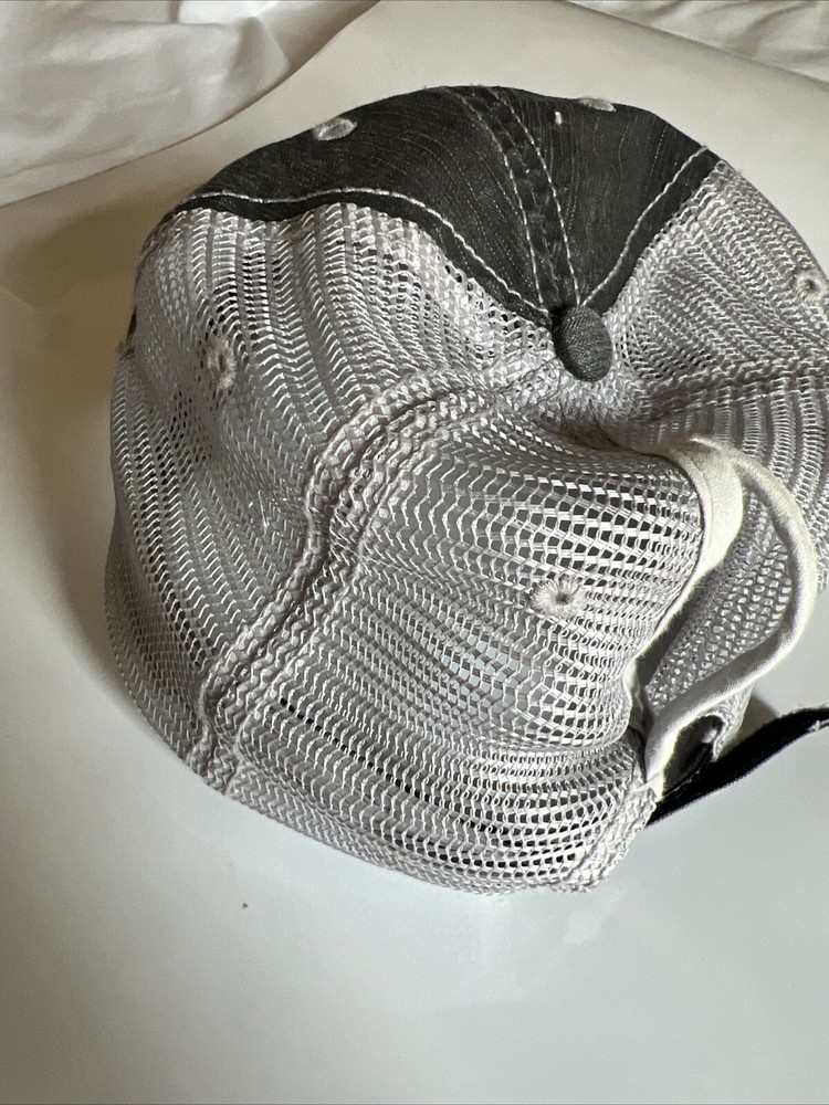 Sippin’ & Floatin’ Gray Distressed Baseball Cap Hat O/S