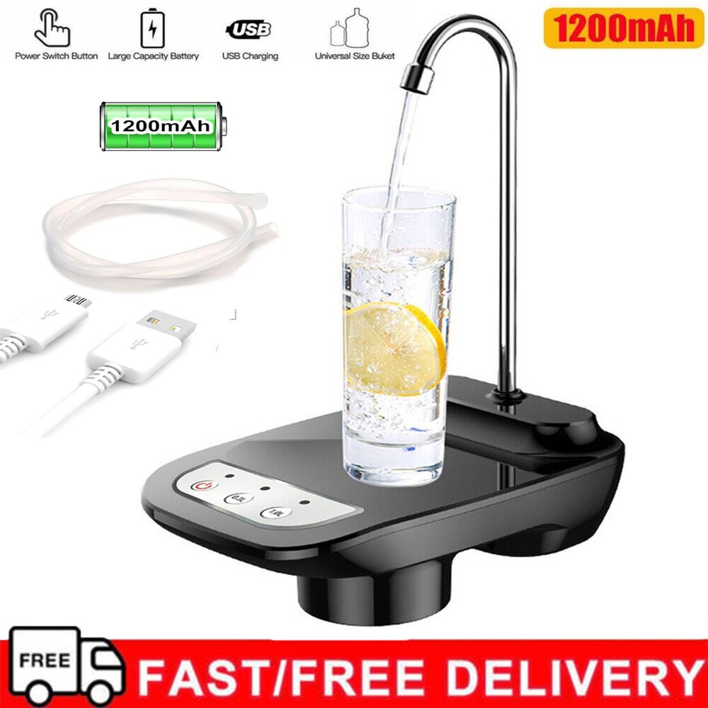 Automatic Electric Water Bottle Dispenser Drinking Water Pump USB Rechargeable