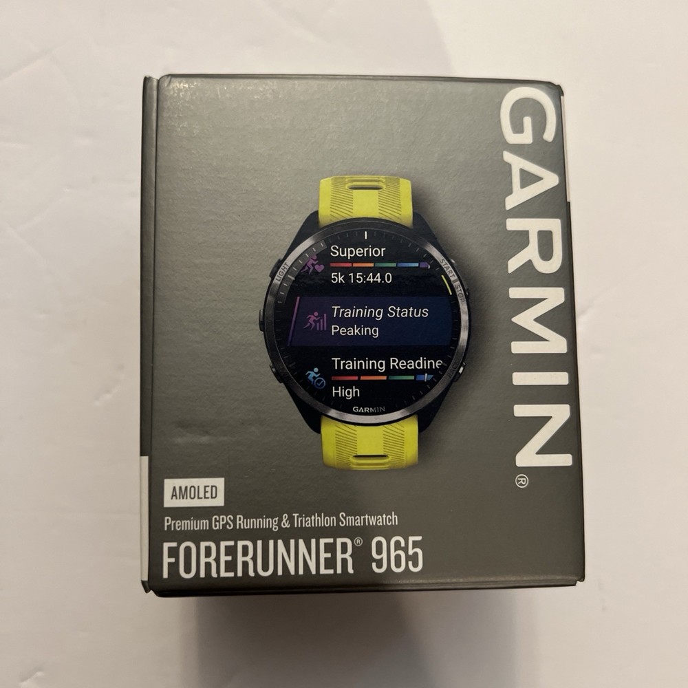 Garmin Forerunner 965 Premium Running & Triathlon GPS Smartwatch, AMOLED Display