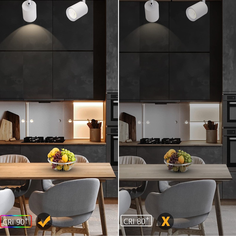 VANoopee LED Dimmable Flush Mount Ceiling Spotlight Adjustable Indoor Accent