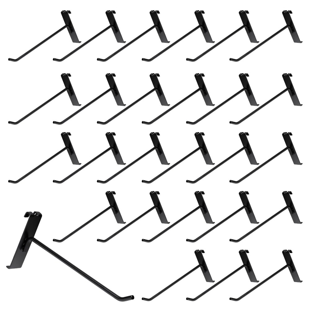 8 Inch Gridwall Hooks, Grid Panel Hanging Hooks for Retail, Home, and Workspa...