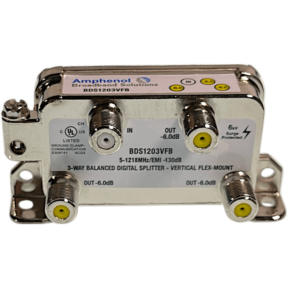 Amphenol BDS1203VFB 3 Way Vertical Splitter