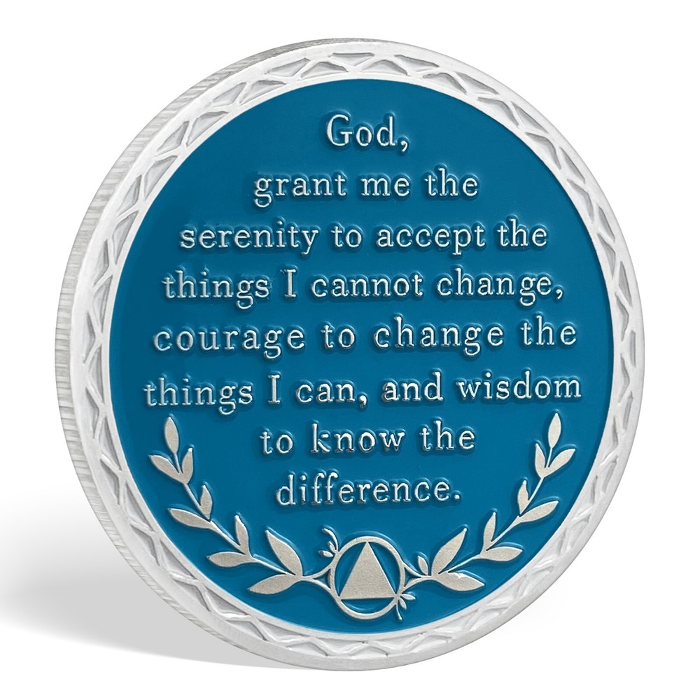 3 Year Sobriety Coin, AA Chips Medallion Alcoholics Anonymous Three Years Sober