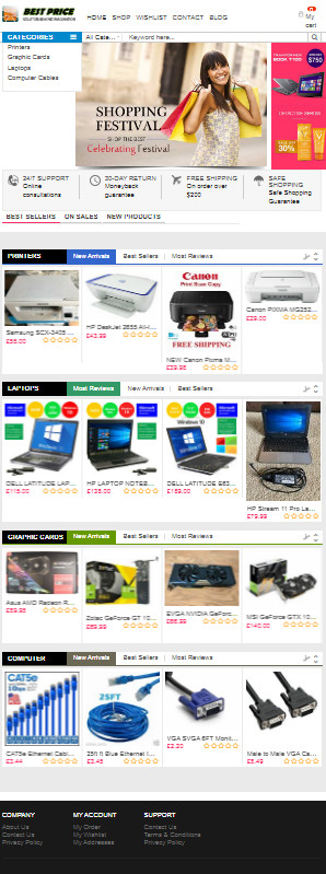 Ready-Made Dropshipping / Affilliate Website | Computer Accessories | FREE Hosti