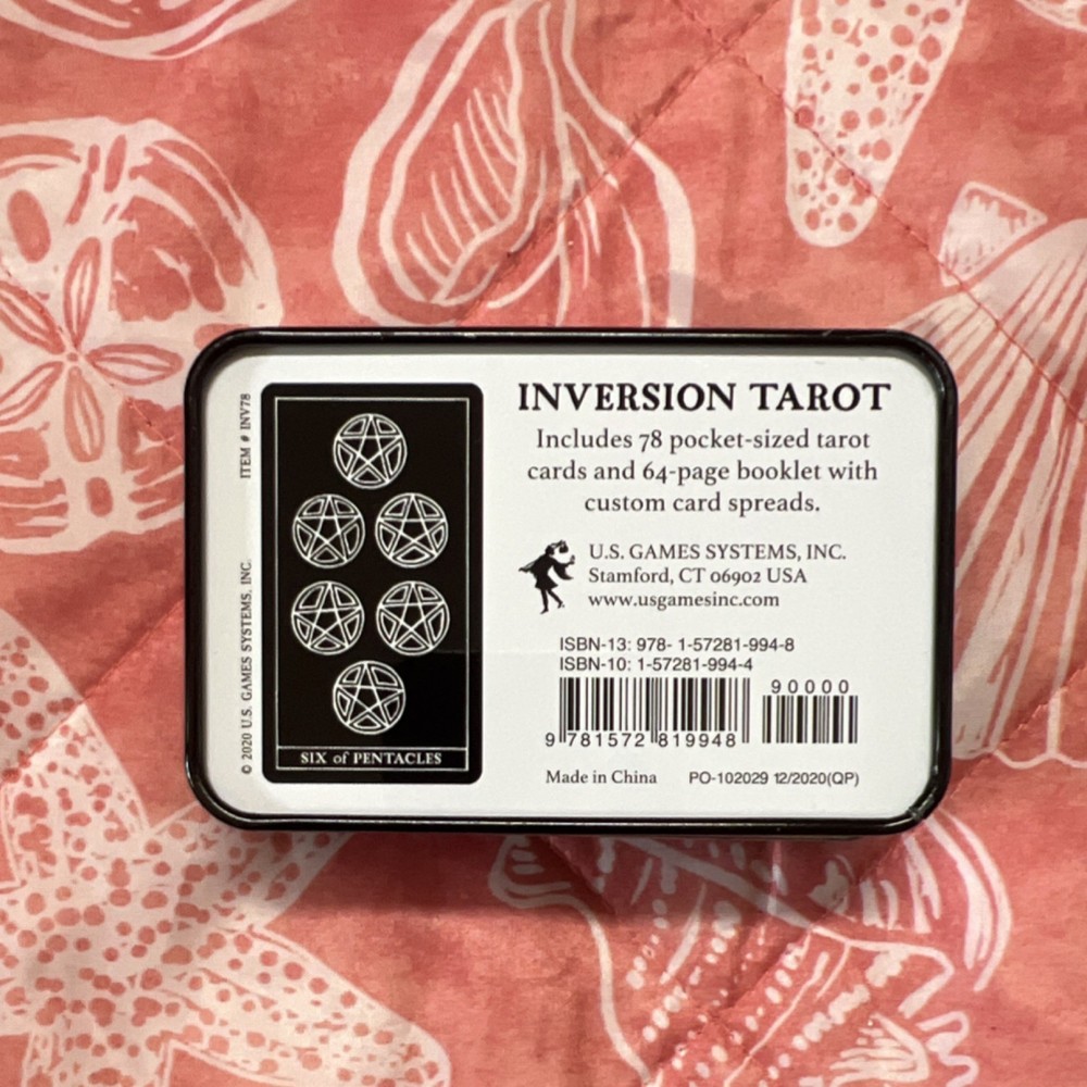 Inversion Tarot Card Deck by U.S. Games Systems, Inc. Tin Box & Guide Booklet