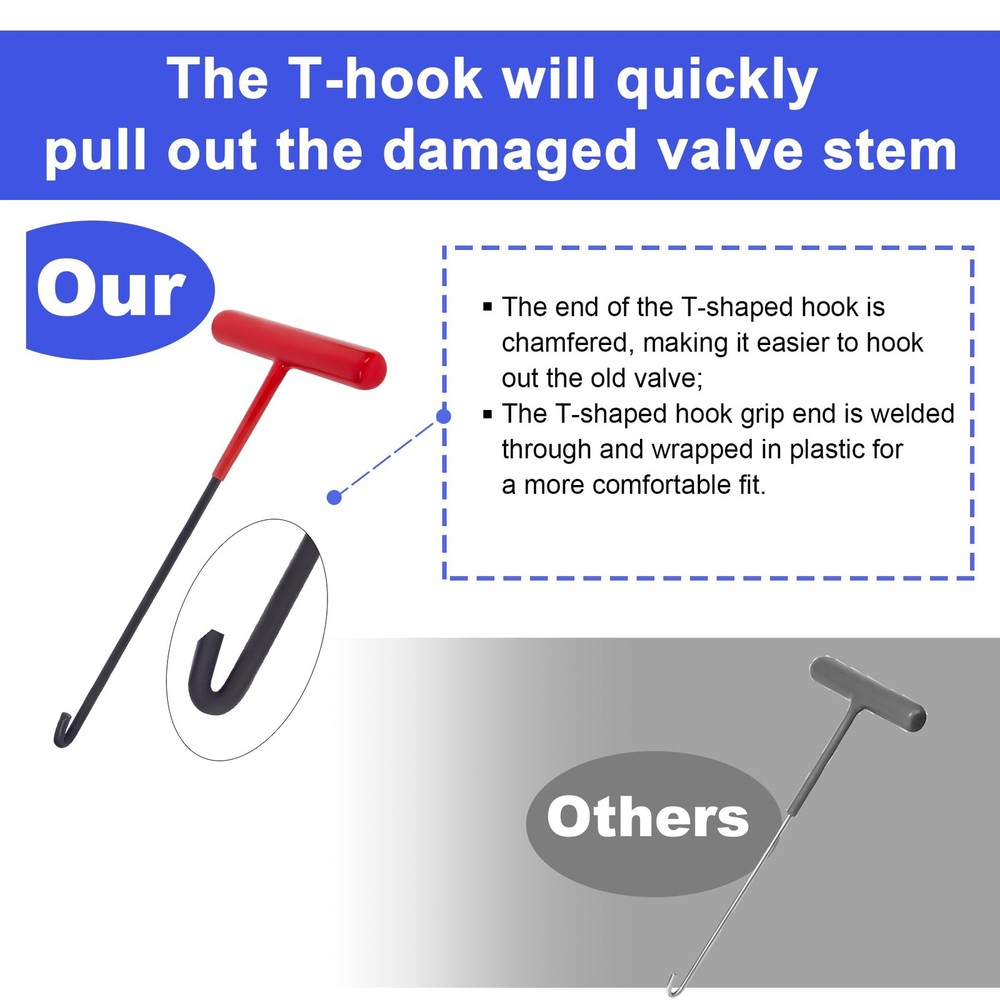 Quick Change Tire Valve Tool Kit,Tire Stem Core Quickly Set B