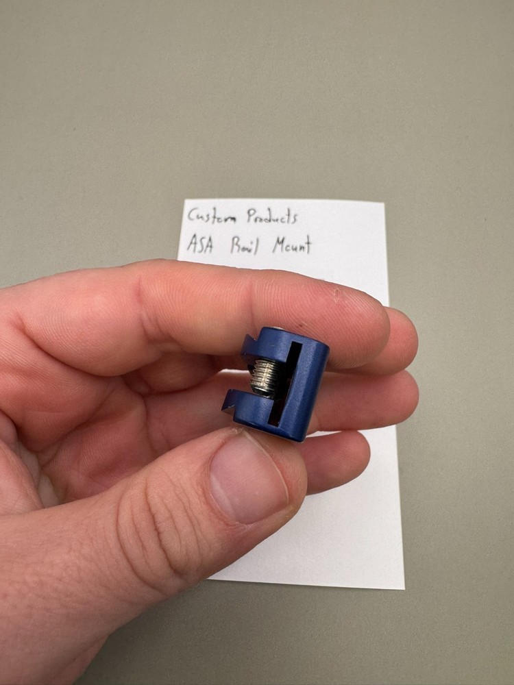 Custom Products ASA Rail Mount-Satin Blue