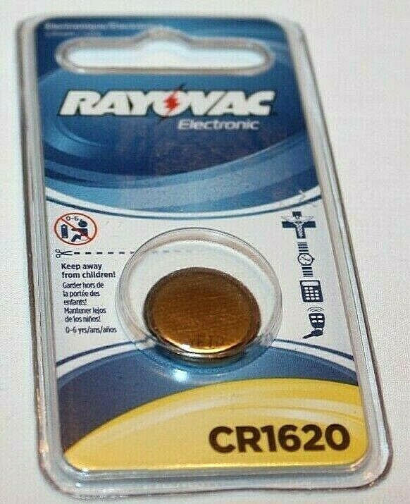 Rayovac Electronic Lithium 3V Battery   CR1620